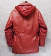 画像4: 〜80’ｓ【ビンテージ】【ALPINE DESIGN】【アルパインデザイン】【ベルト付き】赤ピンク【ダウンコート】【サイズM】  (4)