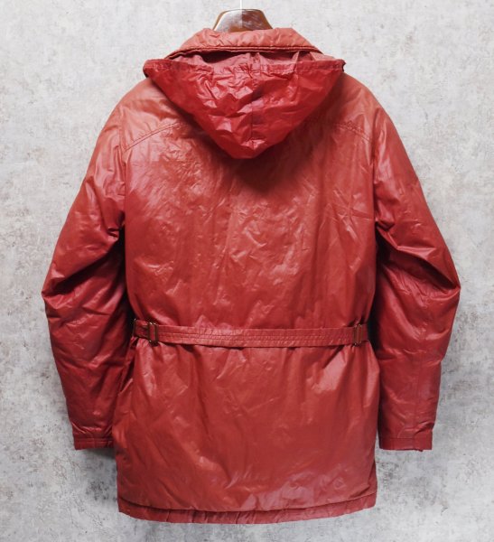 画像4: 〜80’ｓ【ビンテージ】【ALPINE DESIGN】【アルパインデザイン】【ベルト付き】赤ピンク【ダウンコート】【サイズM】  (4)