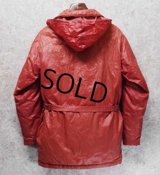画像4: 〜80’ｓ【ビンテージ】【ALPINE DESIGN】【アルパインデザイン】【ベルト付き】赤ピンク【ダウンコート】【サイズM】  (4)
