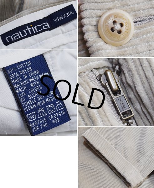 画像2: ビンテージ【ノーティカ】NAUTICA【ライトブラウン】【ベージュ】【コーデュロイパンツ】【34×30】  (2)