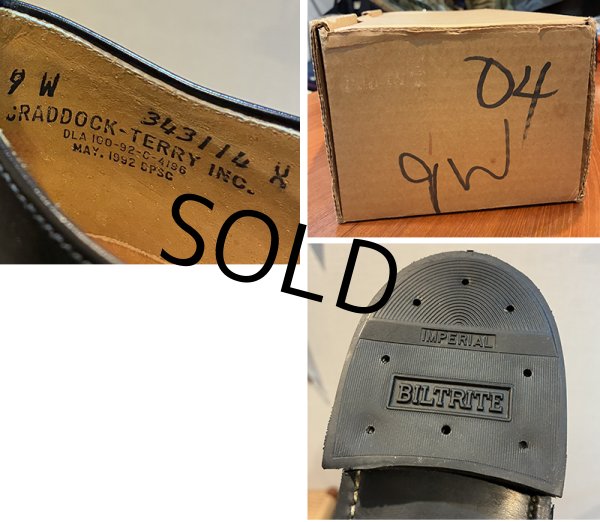 画像2: 【デッドストック】90's 米軍実物【U.S.NAVY】【サービスシューズ】【9W】27cm程度  (2)