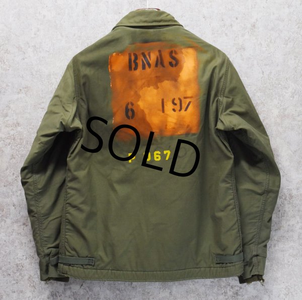 画像4: 【70's】【米軍実物】【U.S.NAVY】 【アルファ製】ステンシル入り【A-2】デッキジャケット【サイズM】  (4)