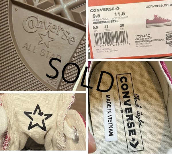 画像2: 【新品未使用】【コンバース】converse オールスター【CT70】MIDNIGHT HIBISCUS シューズ　9 1/2【28ｃｍ程度】　  (2)