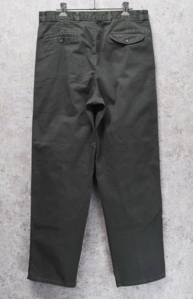 画像5: 【ビンテージ】【BOSTON BAY】ボストンベイ【オリーブグリーン】2タック 【コットンパンツ】【34ｘ30】  (5)