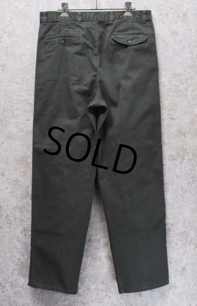 画像5: 【ビンテージ】【BOSTON BAY】ボストンベイ【オリーブグリーン】2タック 【コットンパンツ】【34ｘ30】  (5)