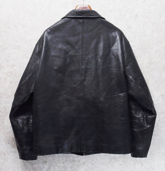 画像4: 【ビンテージ】オールドギャップ【GAP】【ギャップ】【ブラック】カーコート【レザージャケット】【サイズXL】  (4)
