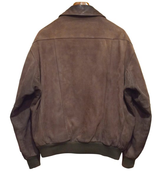 画像4: 〜00’ｓ【ビンテージ】【Timberland】ティンバーランド【ブラウン】ヌバックレザー【カウハイド】【オールレザージャケット】【ジップアップブルゾン】【サイズL】  (4)
