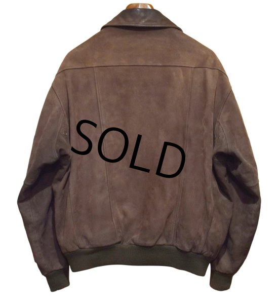 画像4: 〜00’ｓ【ビンテージ】【Timberland】ティンバーランド【ブラウン】ヌバックレザー【カウハイド】【オールレザージャケット】【ジップアップブルゾン】【サイズL】  (4)