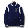 画像3: ビンテージ【ラルフローレン】【POLO RALPH LAUREN】【青×白】【ブルゾン】【スウェットスタジャン】【サイズXL】  (3)
