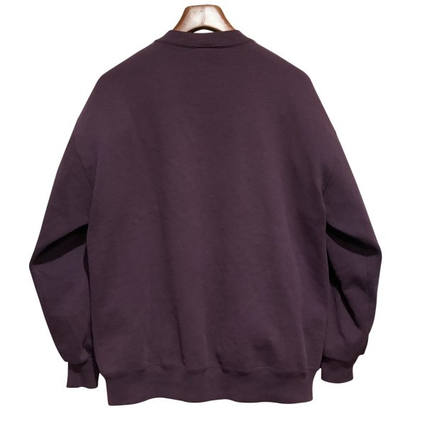 画像3: 90'ｓ【USA製】【RUSSELL】ラッセル 【ビンテージ】紫【無地】【クルーネック】前V スウェット【サイズXL】  (3)