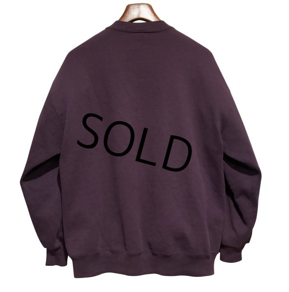 画像3: 90'ｓ【USA製】【RUSSELL】ラッセル 【ビンテージ】紫【無地】【クルーネック】前V スウェット【サイズXL】  (3)