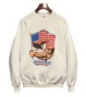 画像1: デッドストック 90's【USA製】JERZEES ジャージーズ【ビンテージ】【アメリカ国旗】バックプリント【白】スウェット【サイズL】  (1)