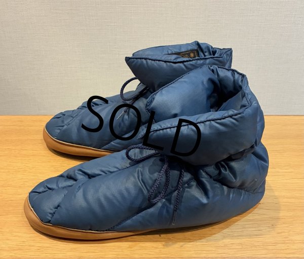 画像5: 程度良好!!【エディーバウアー】Eddie Bauer 青【ダウン】ルームシューズ　サイズXL　  (5)