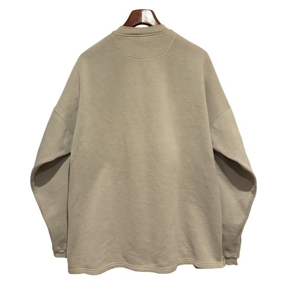 画像3: 90's【USA製】【RUSSELL】ラッセル 【ビンテージ】ベージュ 【無地】【ヘンリーネックネックスウェット】【サイズXXL】  (3)
