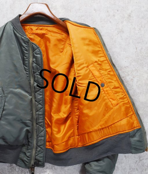 画像4: 70's【ビンテージ】U.S.ARMY【米軍実物】USAF 【アルファ製造】【MA-1】【MIL-J-8279E】ALPHA 【サイズM】  (4)