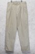 画像1: ~90's【USA製】【ビンテージ】【L.L.Bean】【エルエルビーン】【裏地赤チェック】【コットンパンツ】2タック【カーキ】【34×34】  (1)