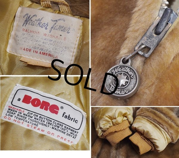 画像2: USA製【ビンテージ】【weather tamer】【アクリルファー】【レディース】中綿入り【ファーブルゾン】S程度  (2)