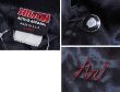 画像2: 90's【USA製】【ビンテージ】ヒルトン【HILTON】【黒】CHARACTERS【中綿入り】【サテンブルゾン】Ｌ  (2)