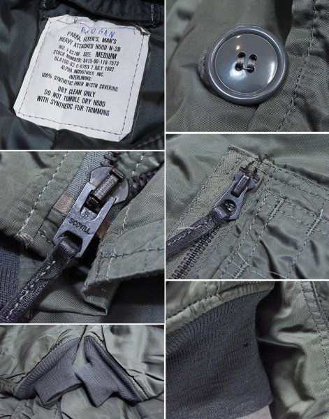 画像2: 80's【ビンテージ】【米軍実物】【USAF】【アルファ製】【N-2B】【6278F】【フライトジャケット】【サイズM】  (2)