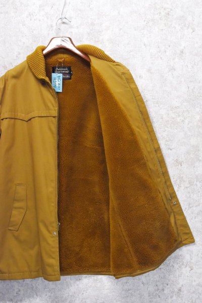画像3:  70’s【ビンテージ】【Sears Oakbrook】シアーズ【ライトブラウン】【裏ボア付き】【ショールカラー】ジップアップコート【US44】  (3)
