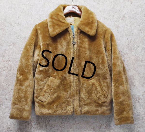 画像1: USA製【ビンテージ】【weather tamer】【アクリルファー】【レディース】中綿入り【ファーブルゾン】S程度  (1)