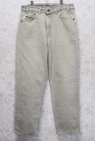 画像1: 90’ｓ【USA製】【ビンテージ】【LEVI'S】【リーバイス５５０】550 グレー  デニムパンツ 【34ｘ30】  (1)