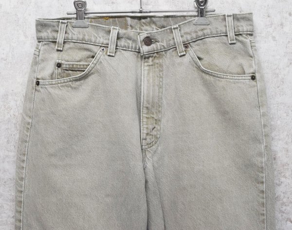 画像3: 90’ｓ【USA製】【ビンテージ】【LEVI'S】【リーバイス５５０】550 グレー  デニムパンツ 【34ｘ30】  (3)