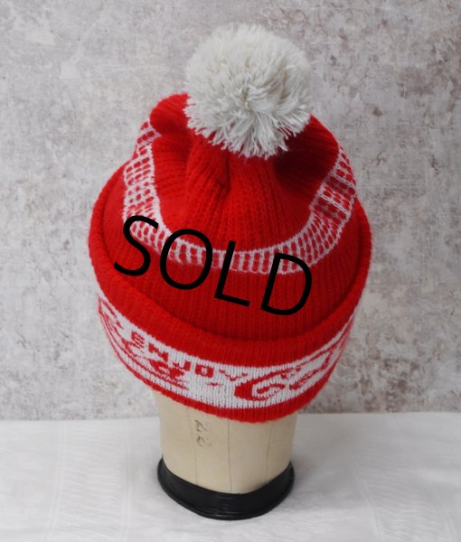 画像7: USA製【ビンテージ】【コカ・コーラ】【Enjoy Coca-Cola】【赤×白】 【ニットキャップ】ポンポン付き 【ニット帽】   (7)