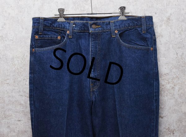 画像4: コロンビア製 90's~【ビンテージ】【LEVI'S】【リーバイス５１７】濃紺 ブーツカット【デニムパンツ】【517】【38Ｘ30】  (4)