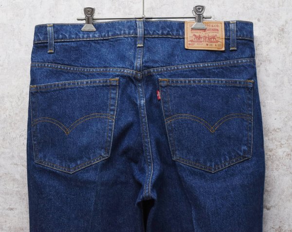 画像5: コロンビア製 90's~【ビンテージ】【LEVI'S】【リーバイス５１７】濃紺 ブーツカット【デニムパンツ】【517】【38Ｘ30】  (5)