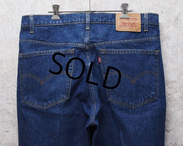画像5: コロンビア製 90's~【ビンテージ】【LEVI'S】【リーバイス５１７】濃紺 ブーツカット【デニムパンツ】【517】【38Ｘ30】  (5)