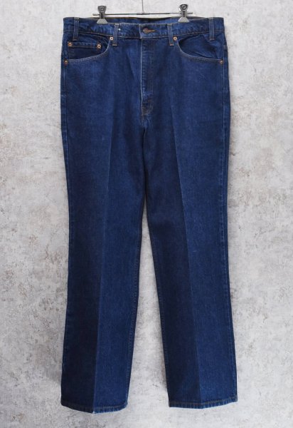 画像1: コロンビア製 90's~【ビンテージ】【LEVI'S】【リーバイス５１７】濃紺 ブーツカット【デニムパンツ】【517】【38Ｘ30】  (1)