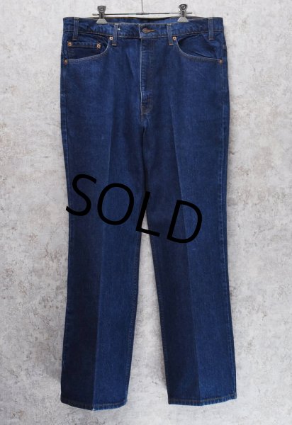 画像1: コロンビア製 90's~【ビンテージ】【LEVI'S】【リーバイス５１７】濃紺 ブーツカット【デニムパンツ】【517】【38Ｘ30】  (1)