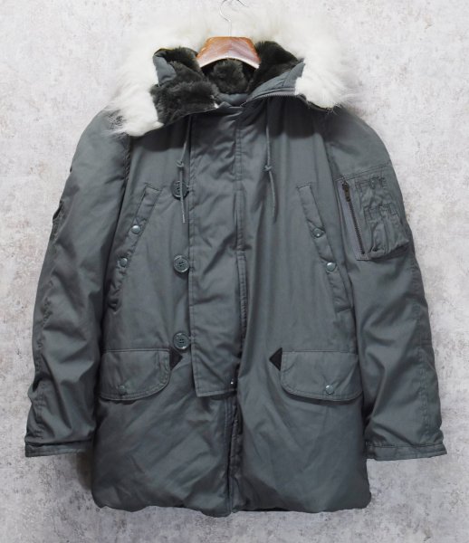 画像1: デッドストック!! 80's【ビンテージ】米軍実物【USAF】GREENBRIER INDUSTRIES製 ステンシル入り【N-3B】【フライトジャケット】【サイズXS】  (1)