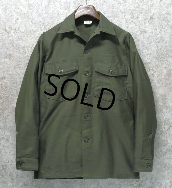 画像1: ほぼ未使用!!【~70's】【米軍実物】【ビンテージ】【U.S.ARMY】【ユーティリティシャツ】【14 1/2×33】  (1)