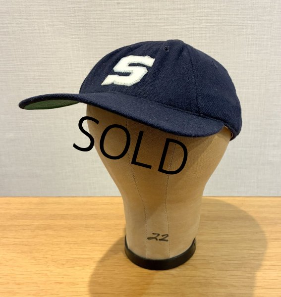 画像1: USA製【ビンテージ】【Legacy】レガシー【S】PENN STATE【紺ｘツバ裏緑】ウールキャップ【ベースボールキャップ】【サイズ7 3/4】  (1)