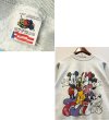 画像2: 90's【USA製】【ビンテージ】フルーツオブザルーム ウォルトディズニー【ミッキーマウス】ミニー 【プルート】グーフィー グレー【スウェット】【サイズL】  (2)