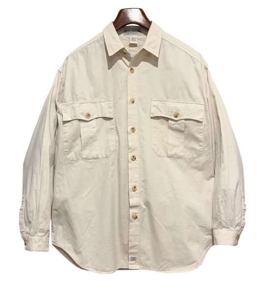 画像1: 【ビンテージ】【UNION BAY】【ユニオンベイ】【ナチュラル】【コットンシャツ】【サイズM】  (1)
