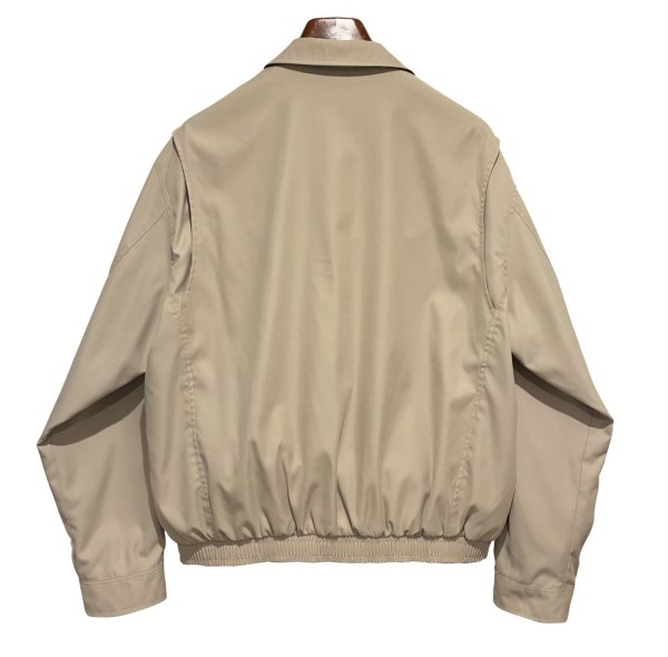 画像4: 【ビンテージ】【ラルフローレン】【POLO RALPH LAUREN】【ベージュｘ裏地紺格子柄】ジップアップ【ブルゾン】スウィングトップ【サイズＬ】  (4)