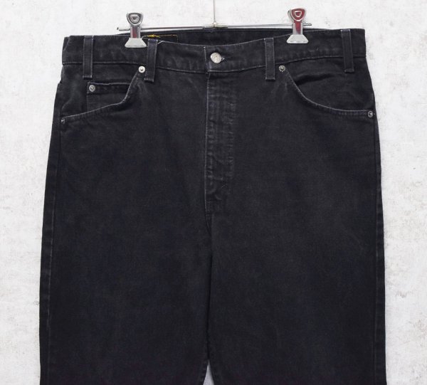 画像3: 90's【USA製】【ビンテージ】【LEVI'S】【リーバイス５０５】505【黒】【デニムパンツ】ブラックデニム【36×30】  (3)