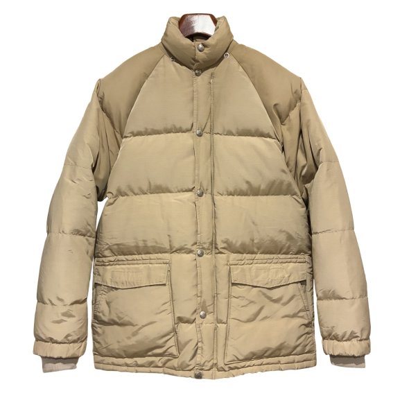 画像1: 〜80’s ビンテージ SIERRA DESIGNS 【シエラデザインズ】【ベージュ×裏地オレンジ】【ダウンジャケット】【サイズS】  (1)