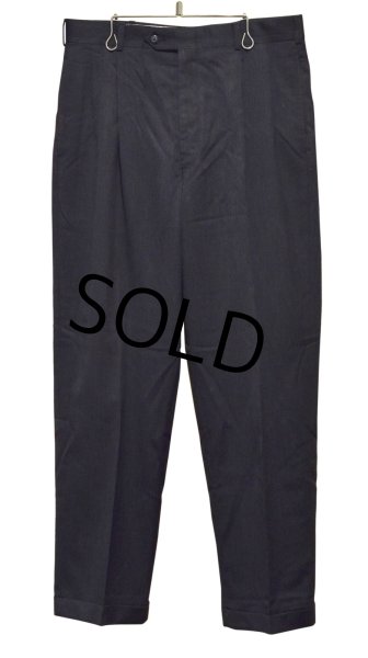 画像1: ビンテージ【pierre cardin】ピエールカルダン【チャコール】２タック【ウールスラックス】【ウールパンツ】【W32】  (1)
