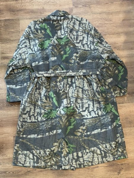 画像5: ビンテージ リアルツリーカモフリースガウン【ローブ】サイズXL   (5)
