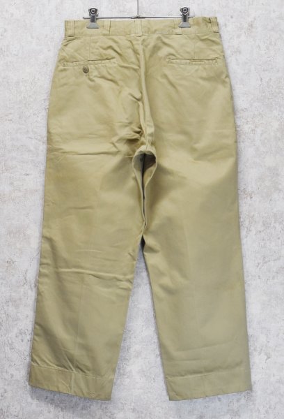 画像5: 70's【ビンテージ】U.S.ARMY【米軍実物】【チノパンツ】【サイズ 33x29】  (5)
