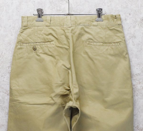 画像4: 70's【ビンテージ】U.S.ARMY【米軍実物】【チノパンツ】【サイズ 33x29】  (4)