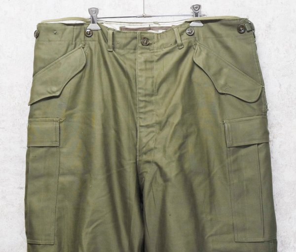 画像3: デッドストック 50's【u.s.army】ビンテージ【米軍実物】【M-51】ライナー付き【フィールドパンツ】フィールドトラウザーズ【カーゴパンツ】【L-R】  (3)