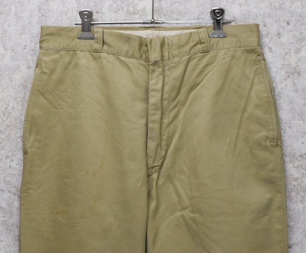 画像3: 70's【ビンテージ】U.S.ARMY【米軍実物】【チノパンツ】【サイズ 33x29】  (3)
