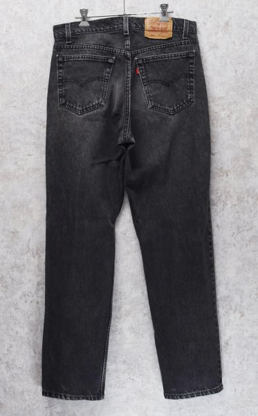 画像5: 90's【USA製】【ビンテージ】【LEVI'S】【リーバイス５５４】554【黒】【デニムパンツ】ブラックデニム【34×32】  (5)