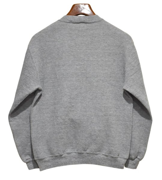 画像4: 90'ｓ【USA製】【RUSSELL】ラッセル 【ビンテージ】グレー【無地】【クルーネック】前V スウェット【サイズM】  (4)