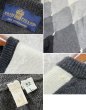 画像2: イタリー製【EREDI PISANO】【グレーｘチャコールｘ黒】【アーガイル】【Ｖネックセーター】カシミアセーター【サイズL】  (2)